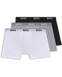 BOSS - Three-Pack Of Boxer Briefs - Lyst