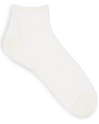 BOSS - Kurze Socken aus merzerisiertem Baumwoll-Mix mit Monogramm-Muster - Lyst