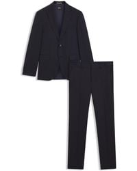 BOSS - Traje Regular Fit De Dos Piezas En Lana Virgen A Rayas - Lyst