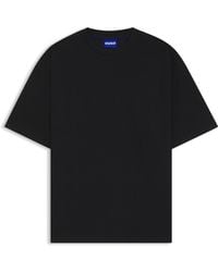 HUGO - Loose-Fit T-Shirt Aus Baumwoll-Mix Mit Waffelstruktur - Lyst
