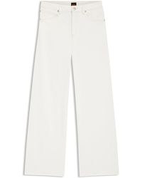 BOSS - Relaxed-Fit Jeans Van Stevig Witw Denim - Lyst