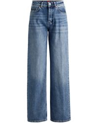 HUGO - Relaxed-Fit Jeans aus meerblauem Denim - Lyst