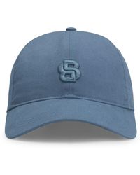 BOSS - Cap Aus Baumwolle Mit Aufgesticktem Double-B-Monogramm - Lyst