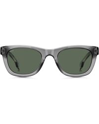 BOSS - Sonnenbrille aus grauem Acetat mit 3D-Logo - Lyst