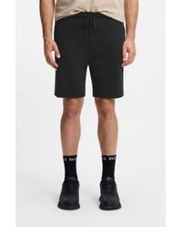 BOSS - Cotton-Blend Shorts With Double B Monogram - Lyst