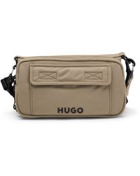 HUGO - Multi-Pocket Crossbody Bag With Contrast Branding - Lyst