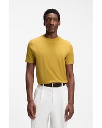 BOSS - Cotton-Jersey T-Shirt With Logo Detail - Lyst