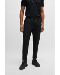 BOSS - Tapered-fit Trousers In Waterproof Softshell Material - Lyst