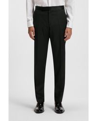 BOSS - One Regular-Fit Tuxedo Trousers - Lyst