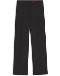 HUGO - Regular-Fit Hose Aus Elastischem Gewebe Mit Weitem Bein - Lyst
