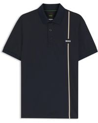 BOSS - Active Schnell Trocknendes Poloshirt Mit Signature-Streifen - Lyst
