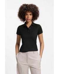 HUGO - Slim-Fit Polo Shirt With Metal Buttons - Lyst