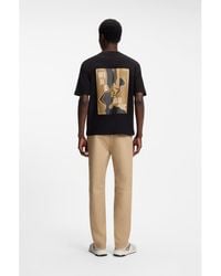 HUGO - Relaxed-Fit Cotton T-Shirt With Printed Artwork - Lyst
