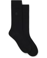 BOSS - Two-Pack Of Regular-Length Modal-Blend Socks - Lyst