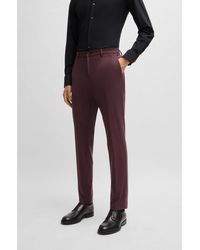 BOSS - Slim-Fit Trousers - Lyst