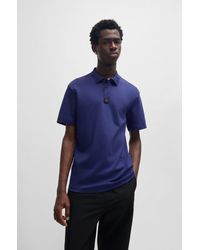 HUGO - Dark Blue Men's Polo Shirts Size M - Lyst