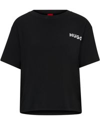 HUGO - Relaxed-fit Pyjama-t-shirt Met Logoprint - Lyst
