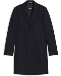 BOSS - Slim-Fit Mantel Aus Woll-Mix Mit Kaschmir - Lyst