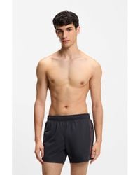 HUGO - Swim Shorts With Repeat Logos - Lyst