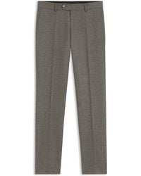 BOSS - By Beckham Slim-Fit Kostuumbroek Van Italiaanse Wol - Lyst