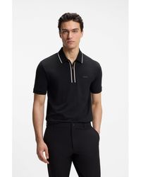 BOSS - Active Slim-Fit Polo Shirt - Lyst
