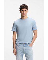 BOSS - Cotton-Jersey T-Shirt With Logo Detail - Lyst