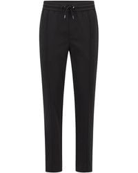 BOSS by HUGO BOSS Regular-fit Trousers In A Cotton Blend - Black