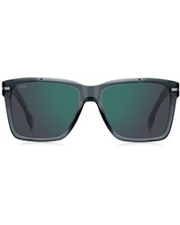 BOSS - Lunettes De Soleil En Acétate Avec Finitions Argentées - Lyst