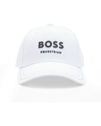 BOSS - Equestrian Five-panel Cap With Logo Details - Lyst