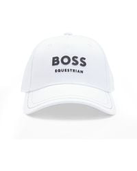BOSS - Reitsport-Cap Mit Fünf Bahnen Und Logo-Details - Lyst