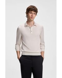 BOSS - Regular-Fit Knit Polo - Lyst