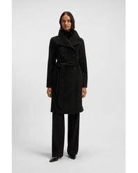 BOSS - Double-Breasted Coat - Lyst