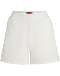 HUGO - Short décontracté avec logo imprimé en silicone - Lyst