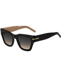 BOSS - Acetate Sunglasses With Chain Strap - Lyst