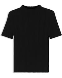 HUGO - Trui Met Onregelmatige Ribstructuur En Hoge Hals - Lyst