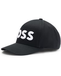 BOSS by HUGO BOSS - Cotton-twill Cap With Embroidered Logo And Adjustable Strap - Lyst