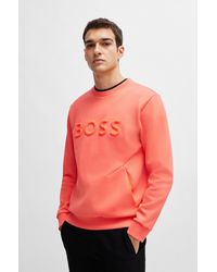 BOSS - Sweatshirt With 3d-molded Logo - Lyst