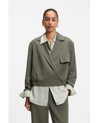 BOSS - Relaxed-Fit Jacket - Lyst