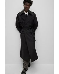BOSS - The Change Trench Coat With Detachable Belt - Lyst