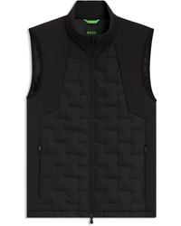 BOSS - Bodywarmer Met Donsvulling En Gehecht Logodessin - Lyst