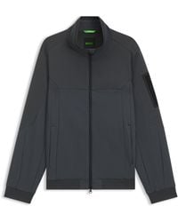 BOSS - Wasserabweisende Jacke Aus Jersey Und Softshell-Gewebe - Lyst