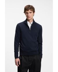 HUGO - Quarter-Zip Sweater - Lyst