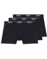BOSS - Three-Pack Of Boxer Briefs - Lyst