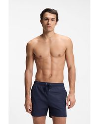 BOSS - Swim Shorts With All-Over Monogram Print - Lyst