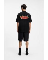 HUGO - Cotton-Jersey T-Shirt With Graphic Print - Lyst