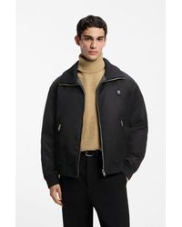 HUGO - Lightweight Wool Jacket With Reversible Design - Lyst