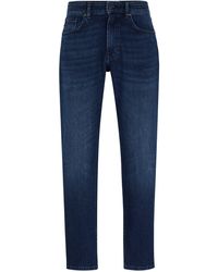 BOSS - Regular-fit Jeans Van Comfortabel Zuiver Blauw Stretchdenim - Lyst