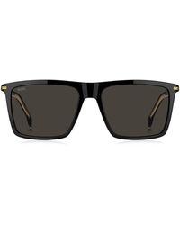 BOSS - Sonnenbrille Aus Schwarzem Acetat Mit Goldfarbenen Details - Lyst