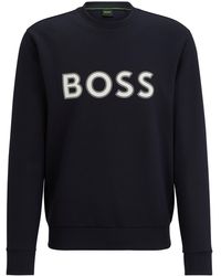 BOSS - Sweater Met Hd-logoprint Van Een Katoenmix - Lyst