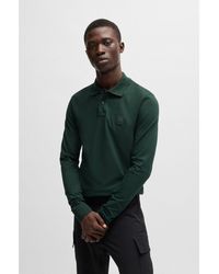 BOSS - Stretch-Cotton Slim-Fit Polo Shirt With Logo Patch - Lyst